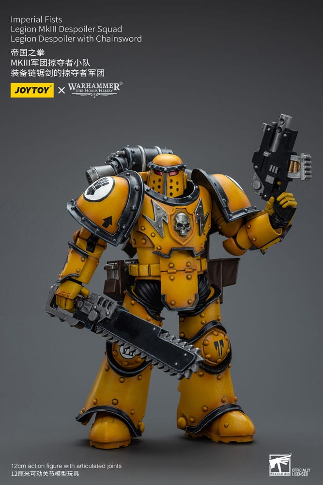 Warhammer The Horus Heresy Action Figure 1/18 Imperial Fists Legion MkIII Despoiler Squad Legion Despoiler with Chainsword 12 cm 6973130379091