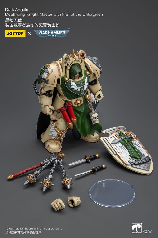 Warhammer 40k Action Figure 1/18 Dark Angels Deathwing Knight Master with Flail of the Unforgiven 12 cm 6973130379190