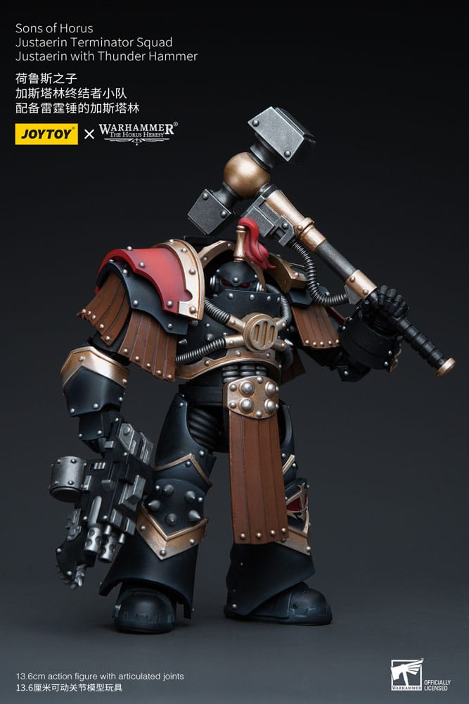 Warhammer The Horus Heresy Action Figure 1/18 Sons of Horus Justaerin Terminator Squad Justaerin with Thunder Hammer 12 cm 6973130379732