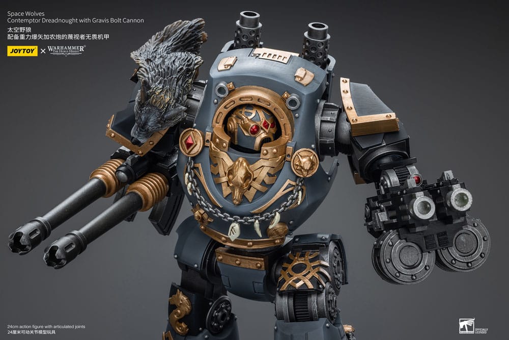 Warhammer The Horus Heresy Action Figure 1/18 Space Wolves Contemptor Dreadnought with Gravis Bolt Cannon 12 cm 6973130379961