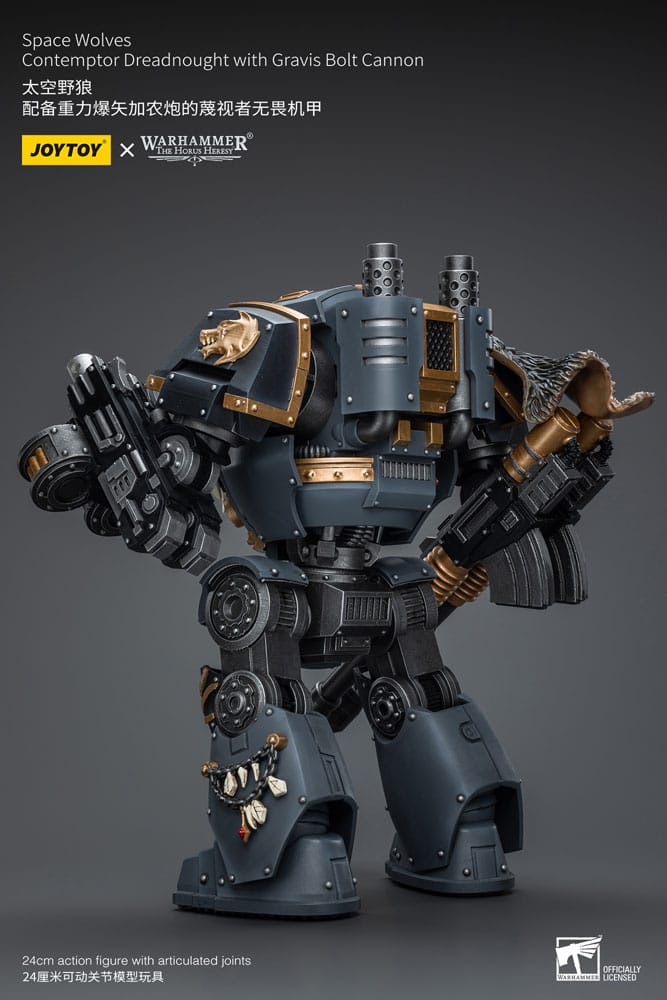 Warhammer The Horus Heresy Action Figure 1/18 Space Wolves Contemptor Dreadnought with Gravis Bolt Cannon 12 cm 6973130379961