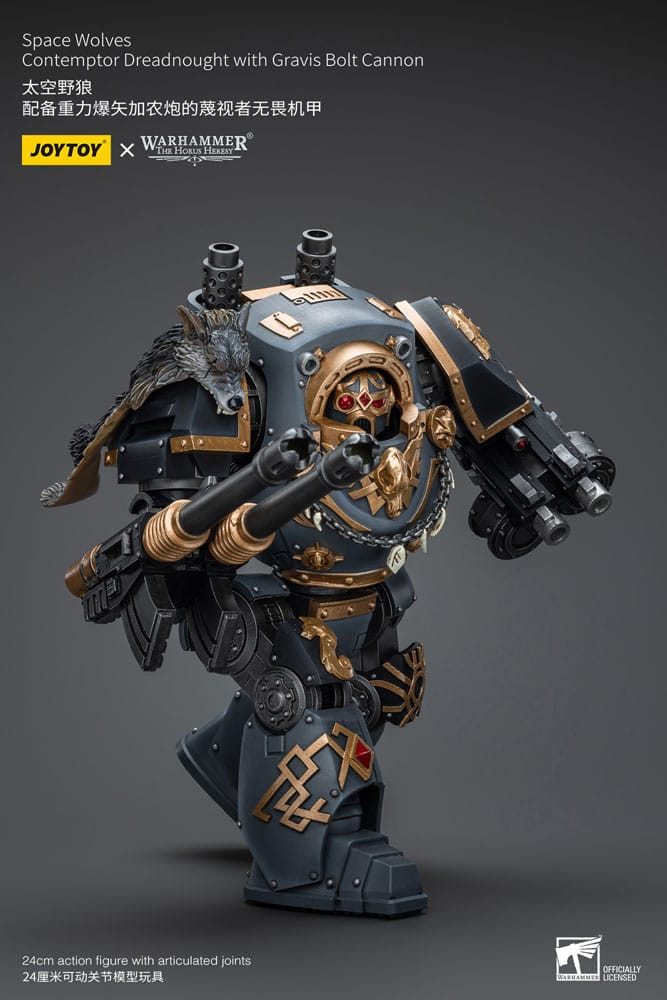 Warhammer The Horus Heresy Action Figure 1/18 Space Wolves Contemptor Dreadnought with Gravis Bolt Cannon 12 cm 6973130379961