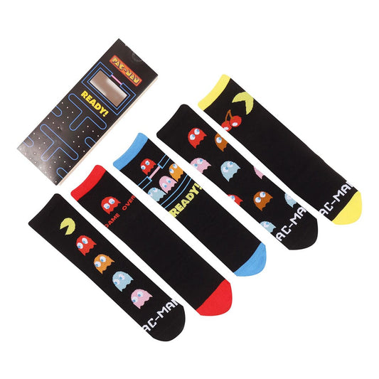 Pac-Man Socks 5-Pack L-XL 5056688584511