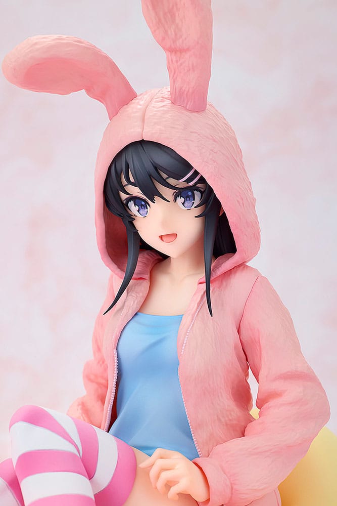 Rascal Does Not Dream of a Knapsack Kid PVC Statue 1/7 Mai Sakurajima Hoodie Look Rabbit Ears Ver. 18 cm 4942330302460