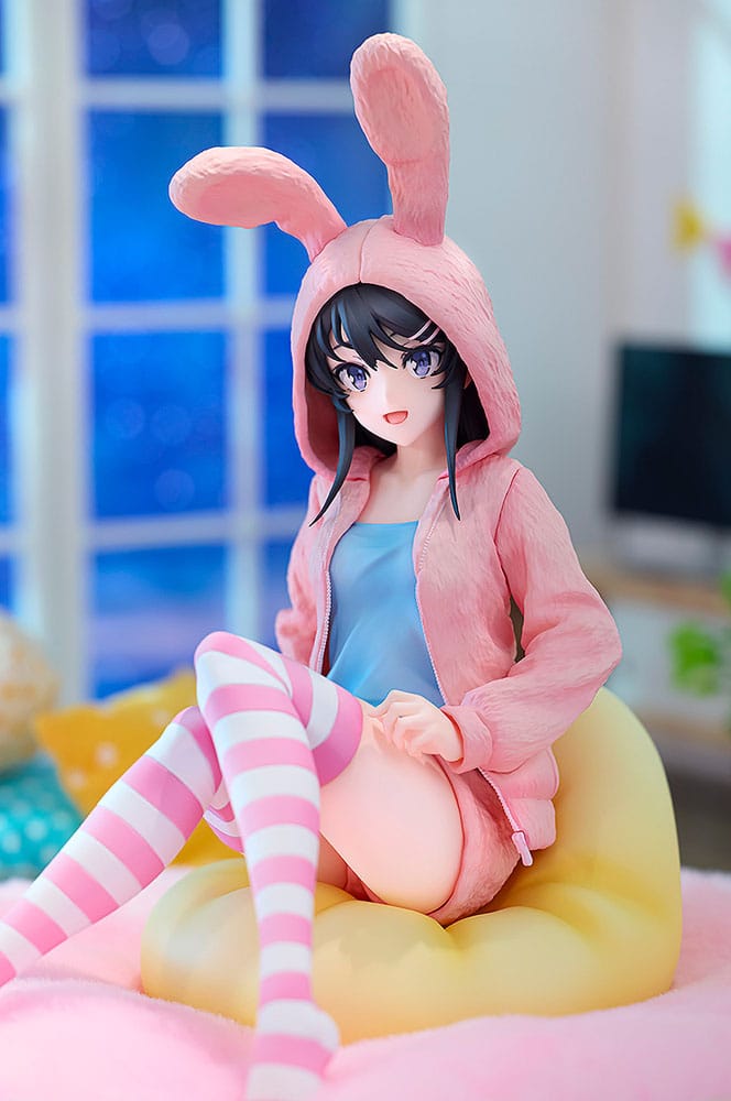 Rascal Does Not Dream of a Knapsack Kid PVC Statue 1/7 Mai Sakurajima Hoodie Look Rabbit Ears Ver. 18 cm 4942330302460