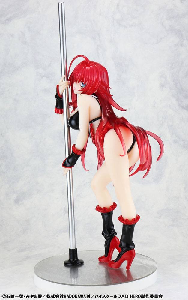 High School DxD Statue 1/7 Rias Gremory Pole Dance Ver. Black Color 20 cm 4560266125702