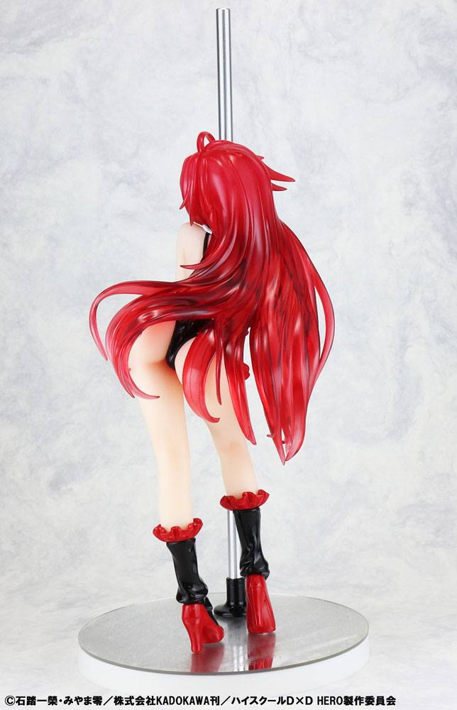 High School DxD Statue 1/7 Rias Gremory Pole Dance Ver. Black Color 20 cm 4560266125702