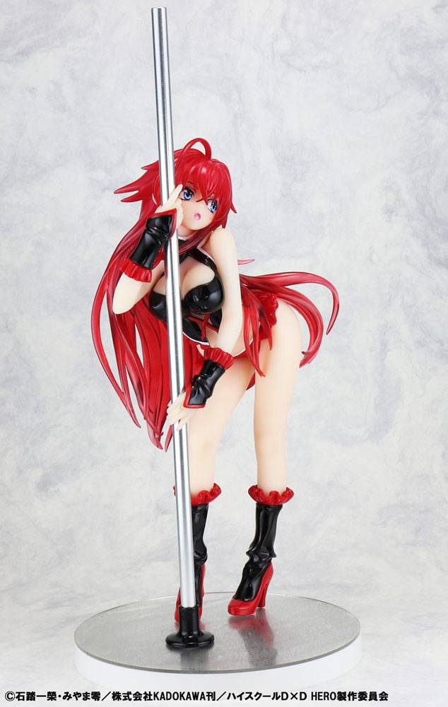 High School DxD Statue 1/7 Rias Gremory Pole Dance Ver. Black Color 20 cm 4560266125702