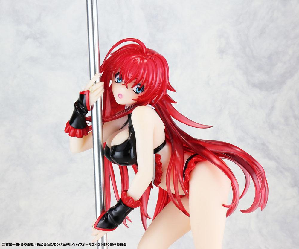 High School DxD Statue 1/7 Rias Gremory Pole Dance Ver. Black Color 20 cm 4560266125702