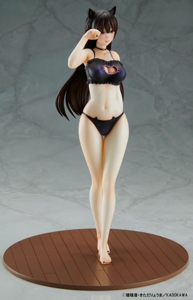 Mishiranu Joshikousei ni Kankinsareta Mangaka no Hanashi PVC Statue 1/6 Konata Competitive Swimsuit & Cat Lingerie Costume Set 26 cm 4560266125849