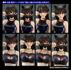 Mishiranu Joshikousei ni Kankinsareta Mangaka no Hanashi PVC Statue 1/6 Konata Competitive Swimsuit & Cat Lingerie Costume Set 26 cm 4560266125849