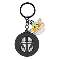 Star Wars: The Mandalorian Rubber Keychain Mandalorian & Grogu 8718526132717