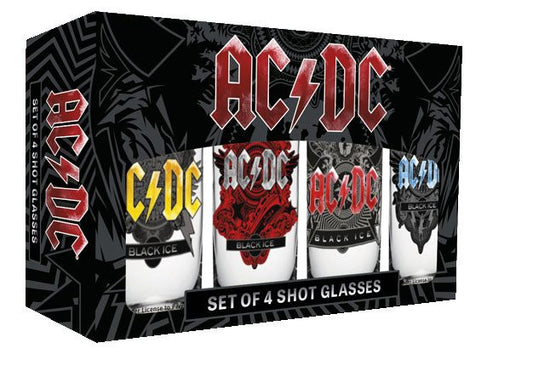 AC/DC Shotglass 4-Pack Black Ice 4039103740151