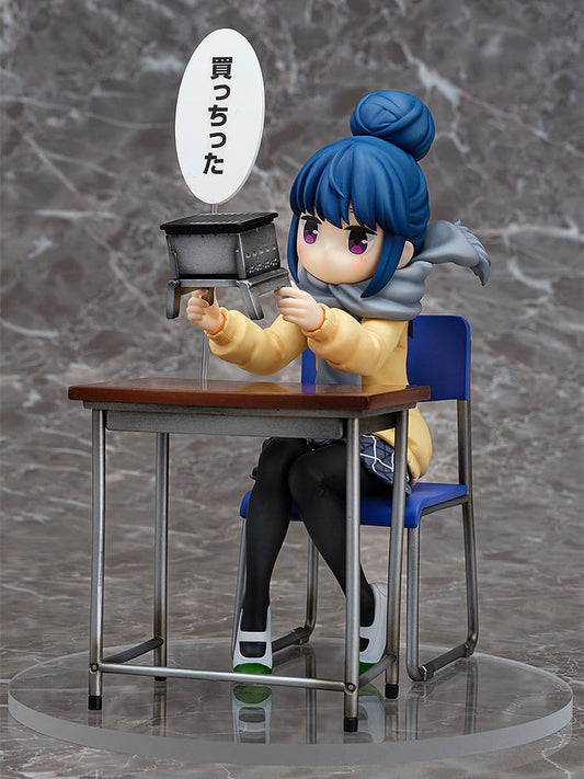 Laid-Back Camp PVC Statue 1/7 Rin Shima: Look What I Bought Ver. 14 cm 4532640821005