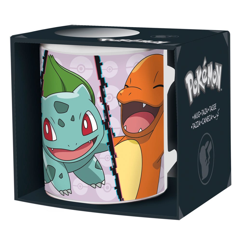 Pokemon Mug Charmander, Bulbasaur, Squirtle, Pikachu 320 ml 8412497923946