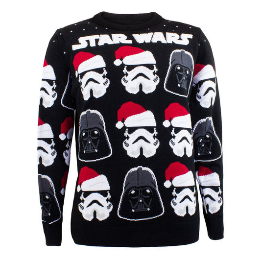 Star Wars Sweatshirt Christmas Jumper Darth Vader / Stormtrooper Size S 5056463457757