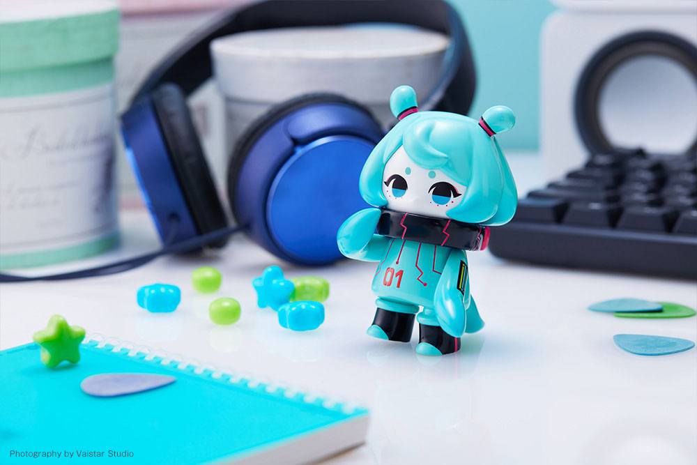 Hinomoto Heavy Industries Action Figure Ocean Exploration Robot Denshitako No. 3 Hatsune Miku Color Ver. 9 cm 4934054046263