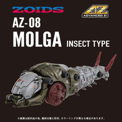 Zoids Plastic Model Kit 1/72 AZ-08 Molga 14 cm 4904810945673