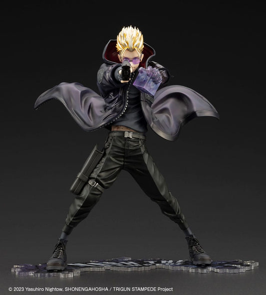 Trigun Stampede ARTFXJ Statue 1/8 Vash the Stampede The Gunman in Black Ver. 22 cm 4934054064694