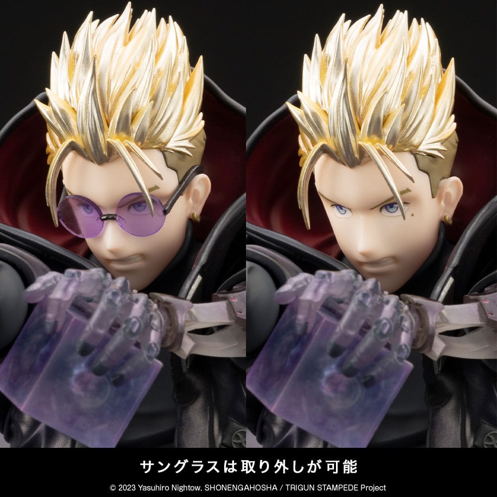 Trigun Stampede ARTFXJ Statue 1/8 Vash the Stampede The Gunman in Black Ver. 22 cm 4934054064694