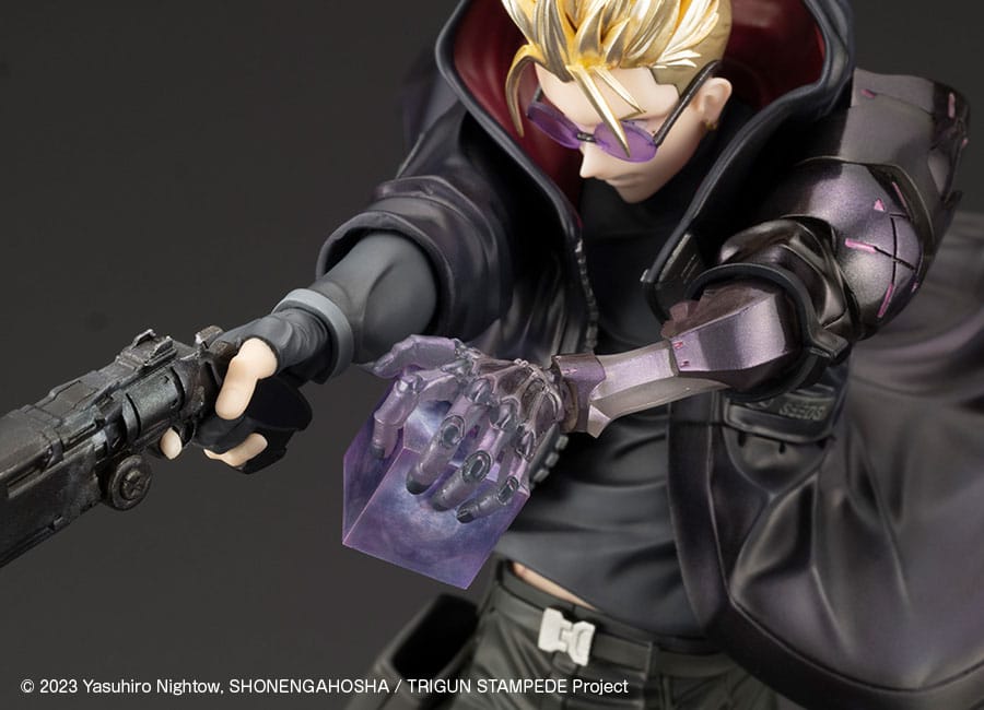 Trigun Stampede ARTFXJ Statue 1/8 Vash the Stampede The Gunman in Black Ver. 22 cm 4934054064694