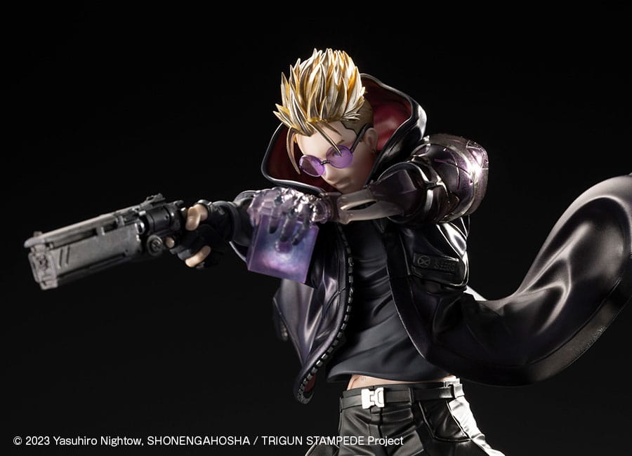 Trigun Stampede ARTFXJ Statue 1/8 Vash the Stampede The Gunman in Black Ver. 22 cm 4934054064694