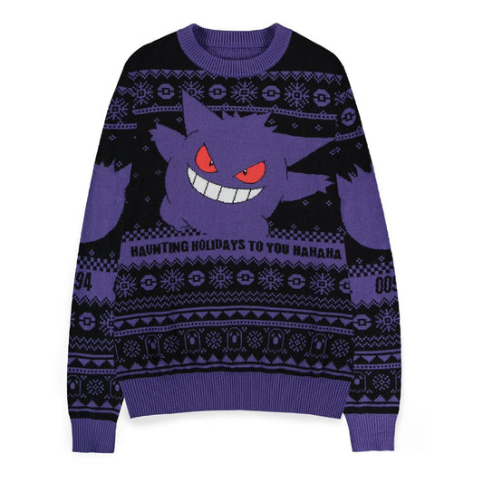 Pokémon Sweatshirt Christmas Jumper Gengar Size S 8718526214383