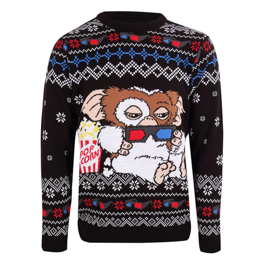 Gremlins Sweatshirt Christmas Jumper Gizmo Popcorn Size S 5056599742932