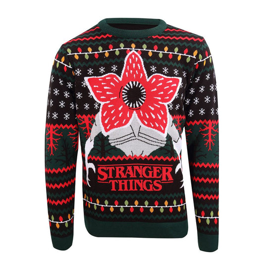 Stranger Things Sweatshirt Christmas Jumper Demogorgon Size S 5056599748323