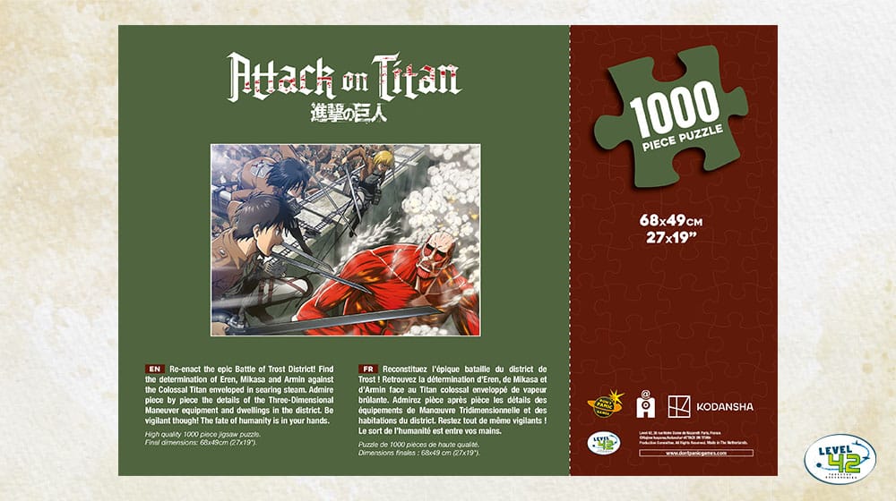 Attack on Titan Puzzle Fight (1000 pieces) 9782376973515