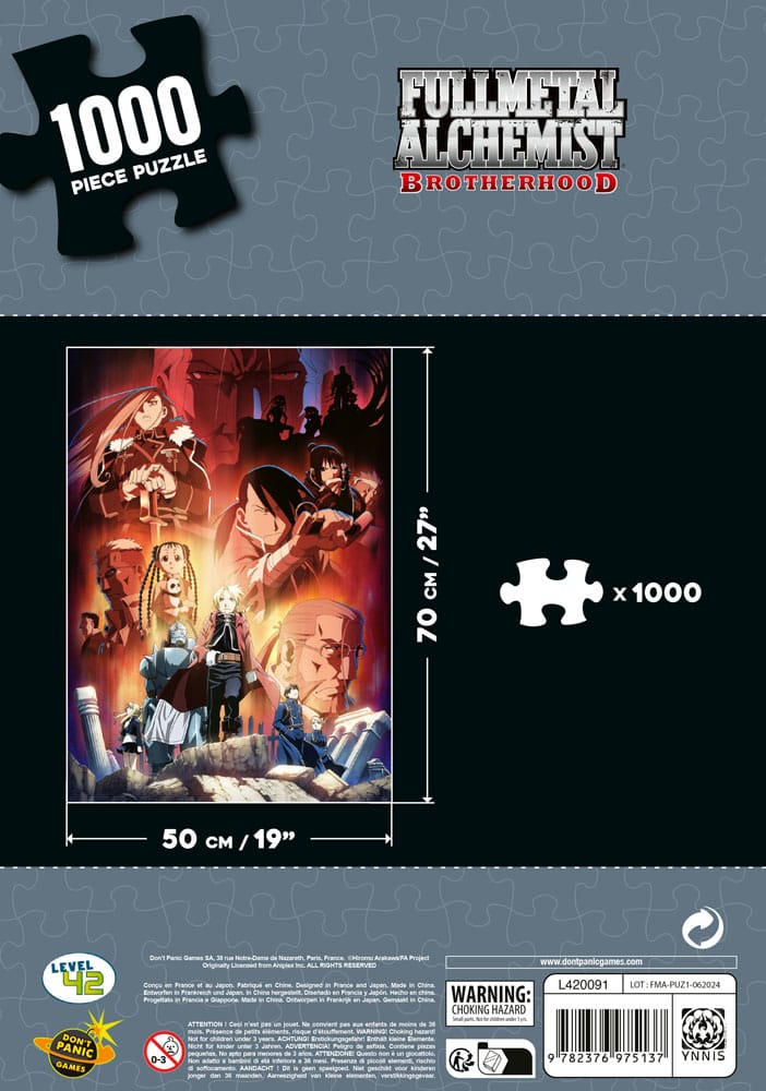 Fullmetal Alchemist: Brotherhood Puzzle Characters (1000 pieces) 9782376975137