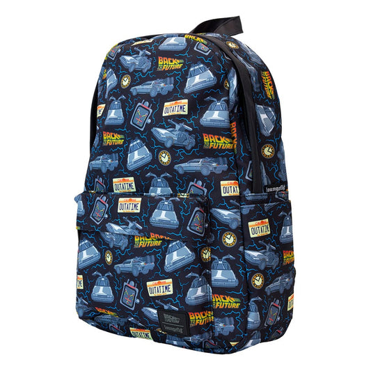 Universal by Loungefly Full-Size Nylon Backpack Back to the Future 40th Anniversary 0671803536760