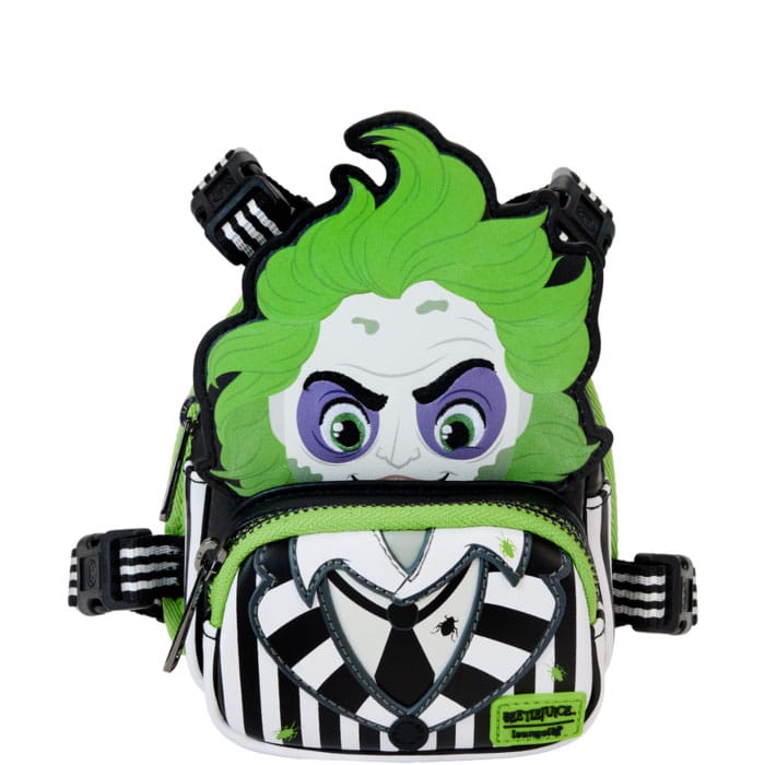 Beetlejuice by Loungefly Dog Harness Mini Backpack Cosplay Medium 0671803520660