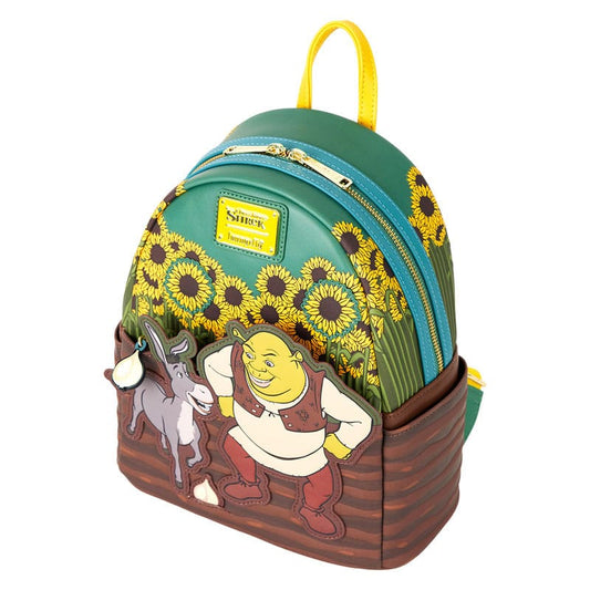 Dreamworks by Loungefly Mini Backpack Shrek & Donkey Sunflower Field 0671803536647