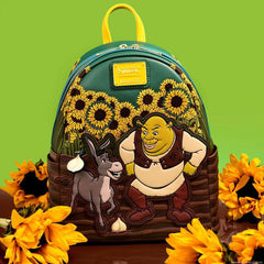 Dreamworks by Loungefly Mini Backpack Shrek & Donkey Sunflower Field 0671803536647