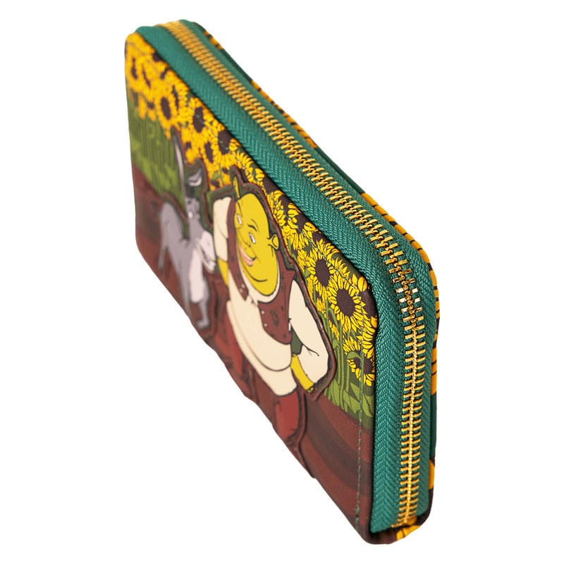 Dreamworks by Loungefly Wallet Shrek & Donkey Sunflower Field 0671803536661