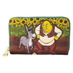 Dreamworks by Loungefly Wallet Shrek & Donkey Sunflower Field 0671803536661