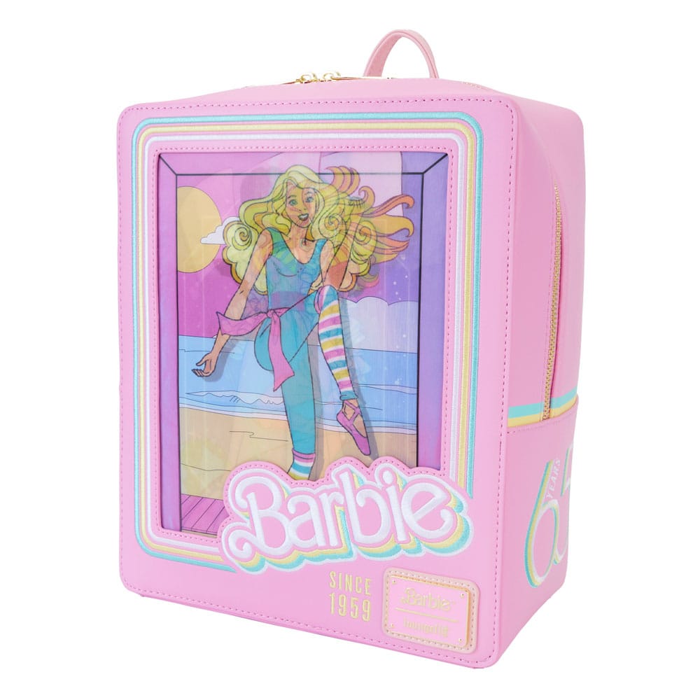 Mattel by Loungefly Backpack Mini Barbie 65th Anniversary Doll Box 0671803517905