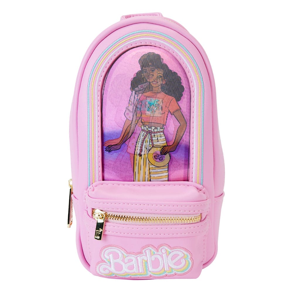 Mattel by Loungefly Pencil Case Mini Backpack Barbie 65th Anniversary Doll Box 0671803517950