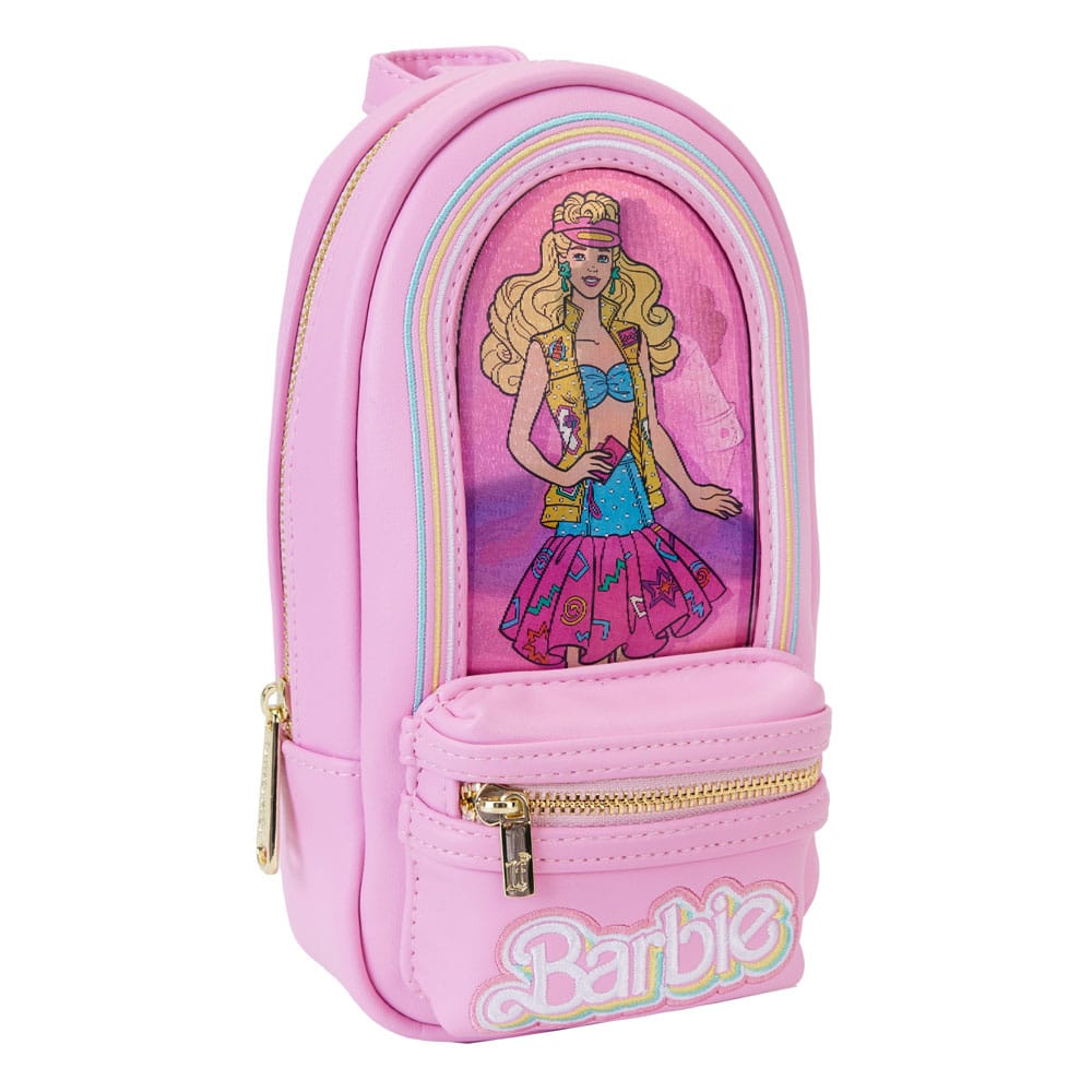 Mattel by Loungefly Pencil Case Mini Backpack Barbie 65th Anniversary Doll Box 0671803517950