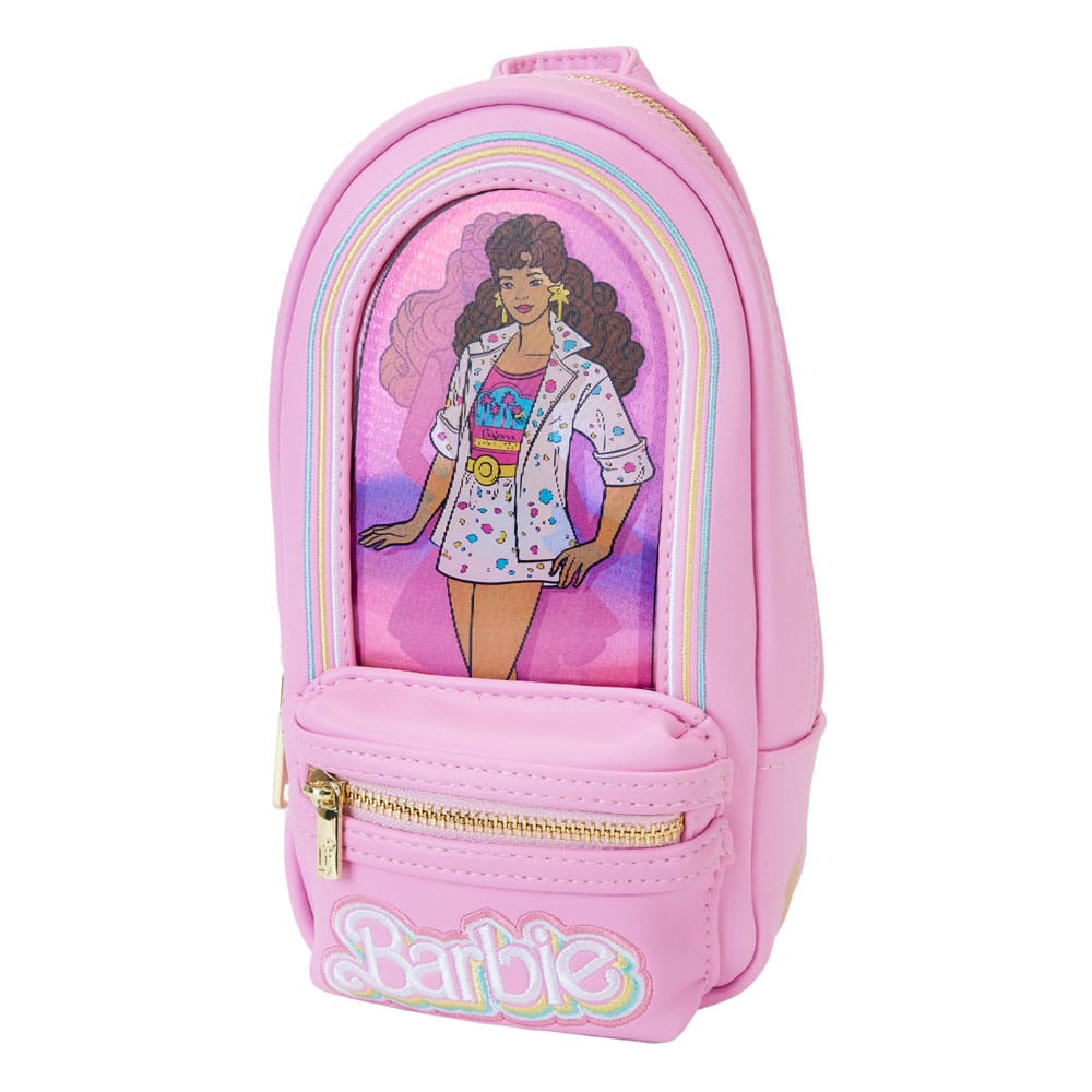 Mattel by Loungefly Pencil Case Mini Backpack Barbie 65th Anniversary Doll Box 0671803517950