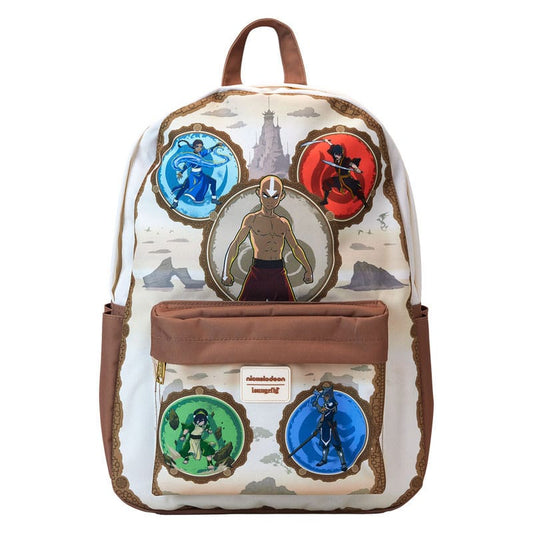 Nickelodeon by Loungefly Full-Size Nylon Backpack Avatar: The Last Airbender Bending Arts 0671803536449