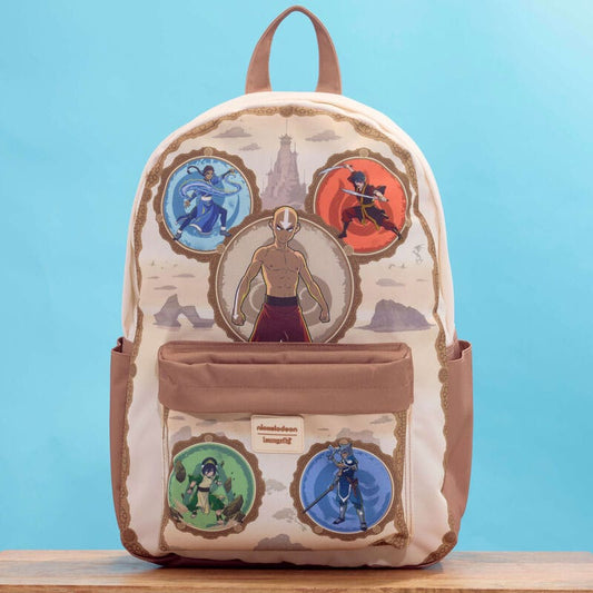 Nickelodeon by Loungefly Full-Size Nylon Backpack Avatar: The Last Airbender Bending Arts 0671803536449