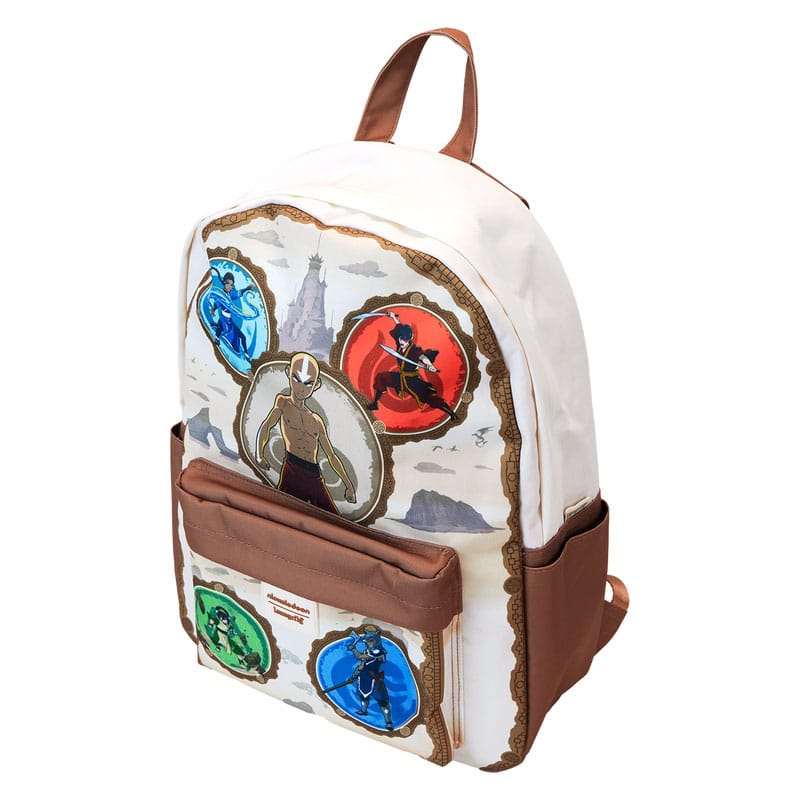 Nickelodeon by Loungefly Full-Size Nylon Backpack Avatar: The Last Airbender Bending Arts 0671803536449