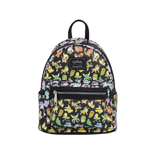 Pokemon by Loungefly Mini Backpack Multi Character All Over Print 0671803531055