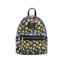 Pokemon by Loungefly Mini Backpack Multi Character All Over Print 0671803531055