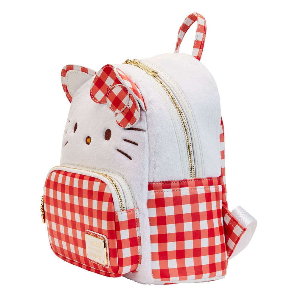 Sanrio by Loungefly Mini Backpack Hello Kitty Gingham Cosplay 0671803447134