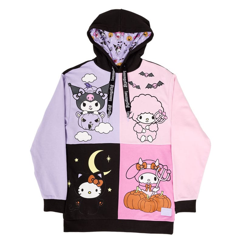 Kuromi and my Melodi by Loungefly hooded jacket Halloween Size M 0671803521483