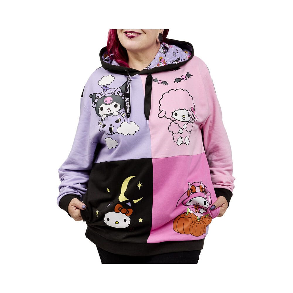 Kuromi and my Melodi by Loungefly hooded jacket Halloween Size L 0671803521490