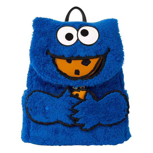 Sesame Street by Loungefly Plush Mini Backpack Cookie Monster 0671803536524